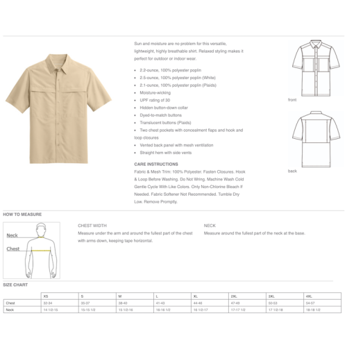 Port Authority Short Sleeve UV Daybreak Shirt (Royal)